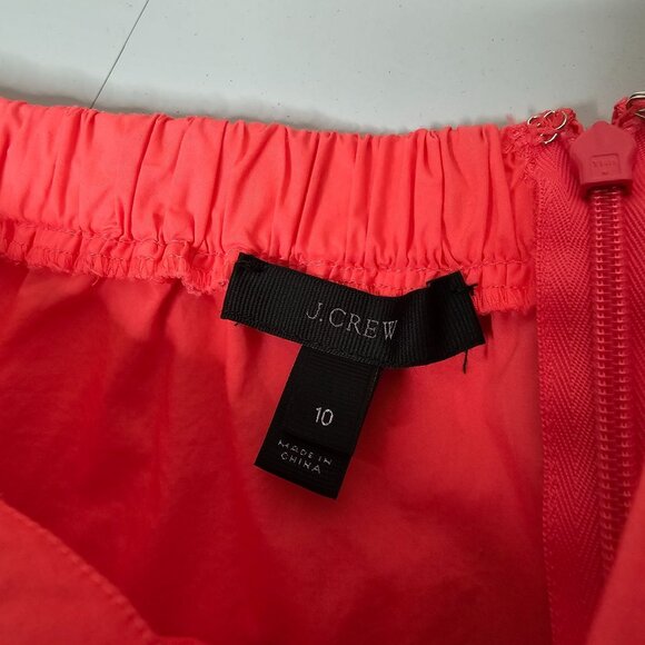 J Crew 10 Wildflower Top Pink One Shoulder Big Bow Tank Coquette Preppy Feminine - Picture 6 of 7